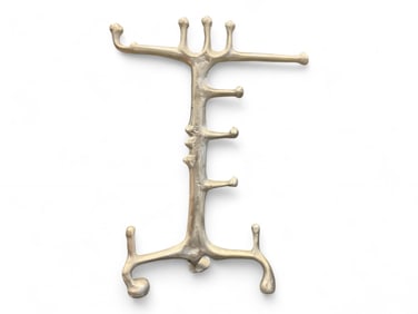 Modernist Free Dorm Aluminum Jewelry Stand by Akron Artist Don Drumm 14.25" tall x 10" wide