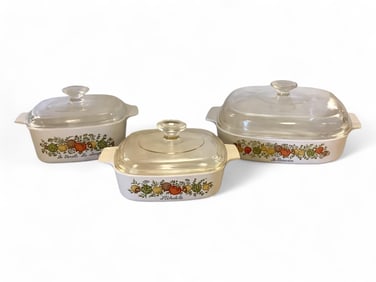 Vintage Corning Ware Covered Casseroles