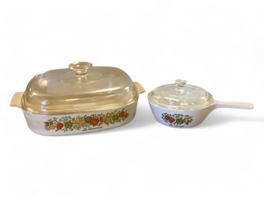 Vintage Corning Ware Casserole is 10" x 10" x 2"H