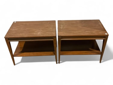 (2) Mersman Side Tables 21 1/2 x 26 1/2 x 17 1/2 in. (54.6 x 67.3 x 44.5 cm.)