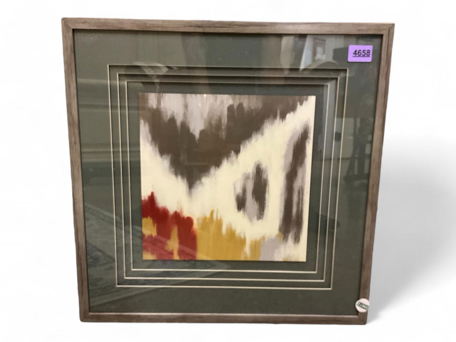 Abstract Multi-Matted Framed Wall Decor 21 x 21 in. (53.3 x 53.3 cm.) (1 of 2)