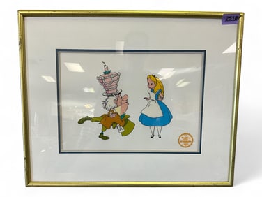 Walt Disney "Alice in Wonderland" LE Serigraph Cel w/ COA 17 1/4 x 21 1/2 in. (43.8 x 54.6 cm.)