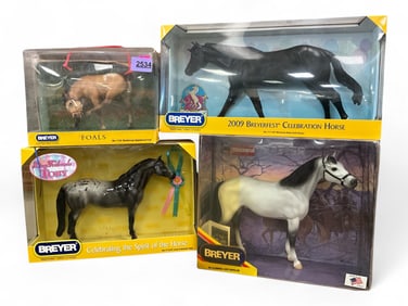 (4) Breyer Horses including Signed