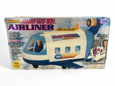 K-B Toys Exclusive Electronic "Away-We-Go! Airliner" First Class Travel for 11.5" Fashion Dolls