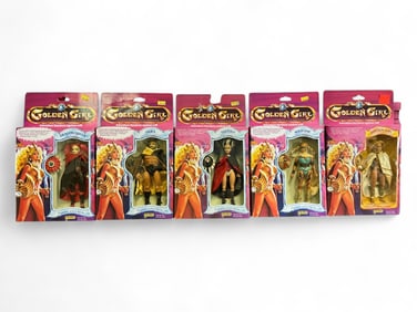 (5) 1984 Golden Girl and the Guardians of the Gem Stones Action Figures by Galoob