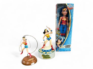 (3) VTG DC Super Hero Girls Wonder Woman Figure and Figurines