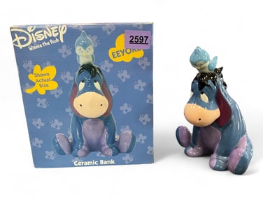 Walt Disney Winnie the Pooh "Eyeore" Ceramic Bank 8 in. (20.3 cm.)