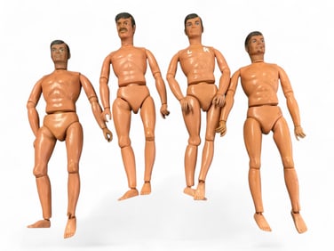 (4) 1973 Lone Ranger BJD, Made in Hong Kong