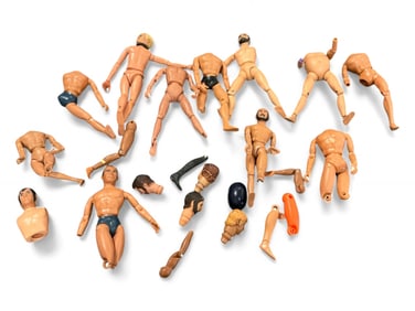VTG Assortment of MEGO Body-Joint Action Figures, Needs Repairs