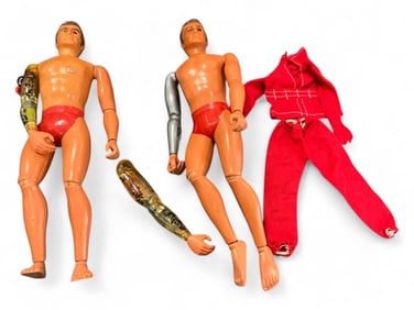 (2) 1970s "The Six Million Dollar Man" Action Figures