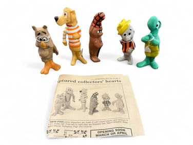 (5) 1990s Pogo & Friends Collector Figures