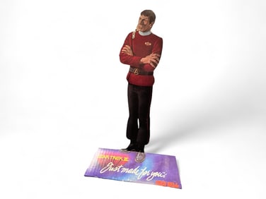 1984 Star Trek III Spock Glass Promo Cardboard Stand Up 15 1/4 in. (38.7 cm.)