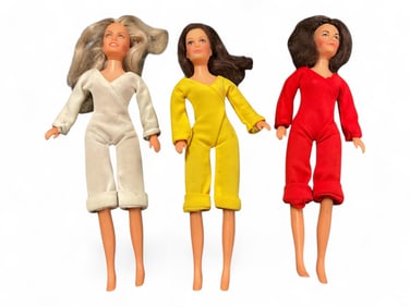 (3) 1977 Charlie's Angels Figures by Hasbro 9 in. (22.9 cm.)