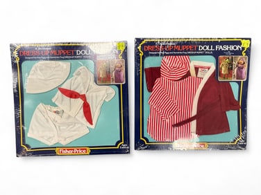 (2) 1981 Fisher-Price Dress-Up Muppet Doll Fashions