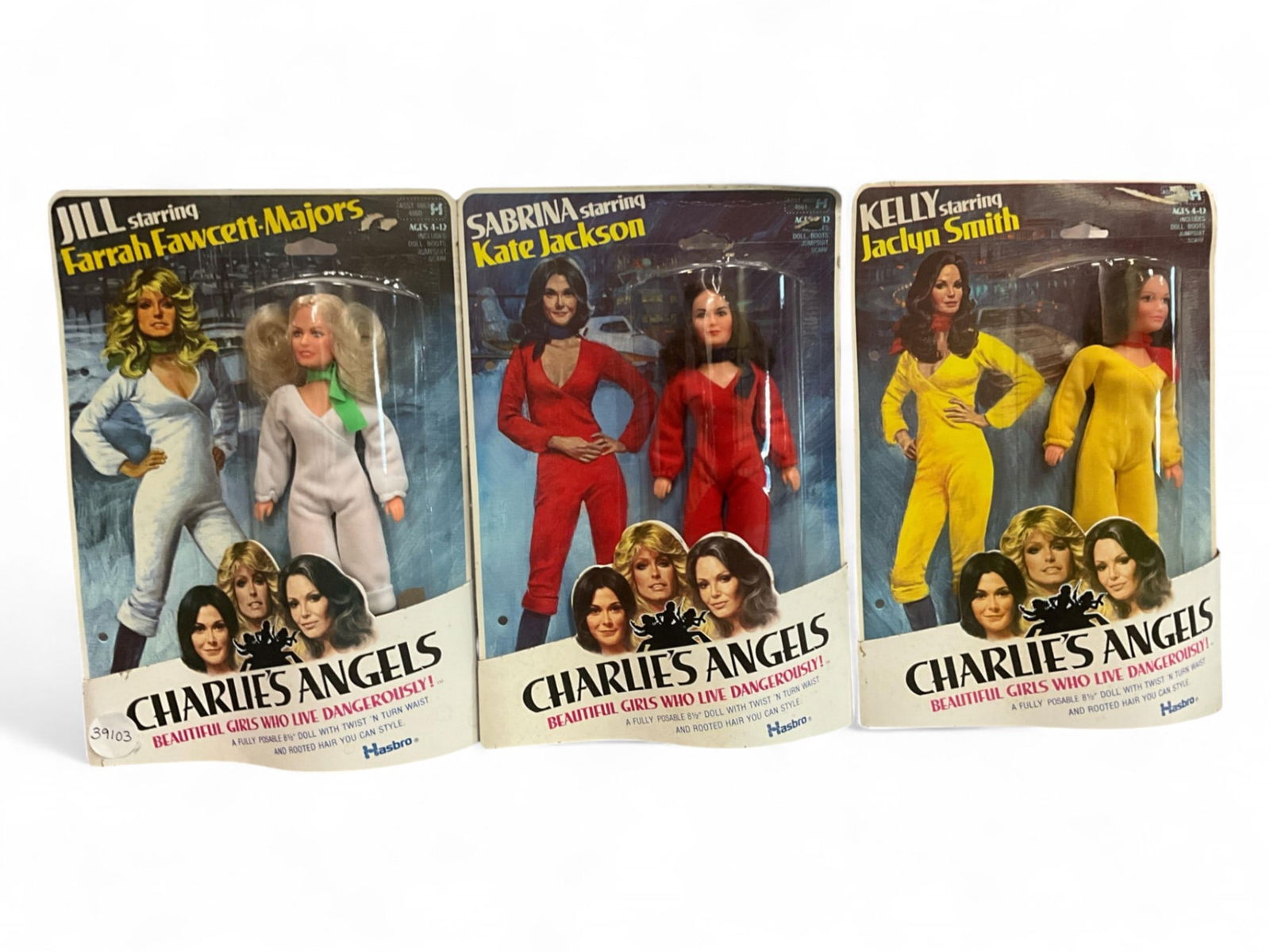 (3) VTG Charlie's Angels 8.5" Poseable Dolls by Hasbro: (3) VTG Charlie's Angels 8.5" Poseable Dolls by HasbroFarrah Fawcett-Majors, Kate Jackson, Jaclyn Smith.