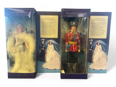 (2) Royalty Fashion Dolls, "His Royal Highness Prince Charles, Prince of Wales" and "Her Royal