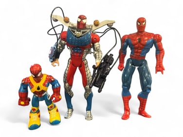 (3) Marvel Spider-Man Action Figures