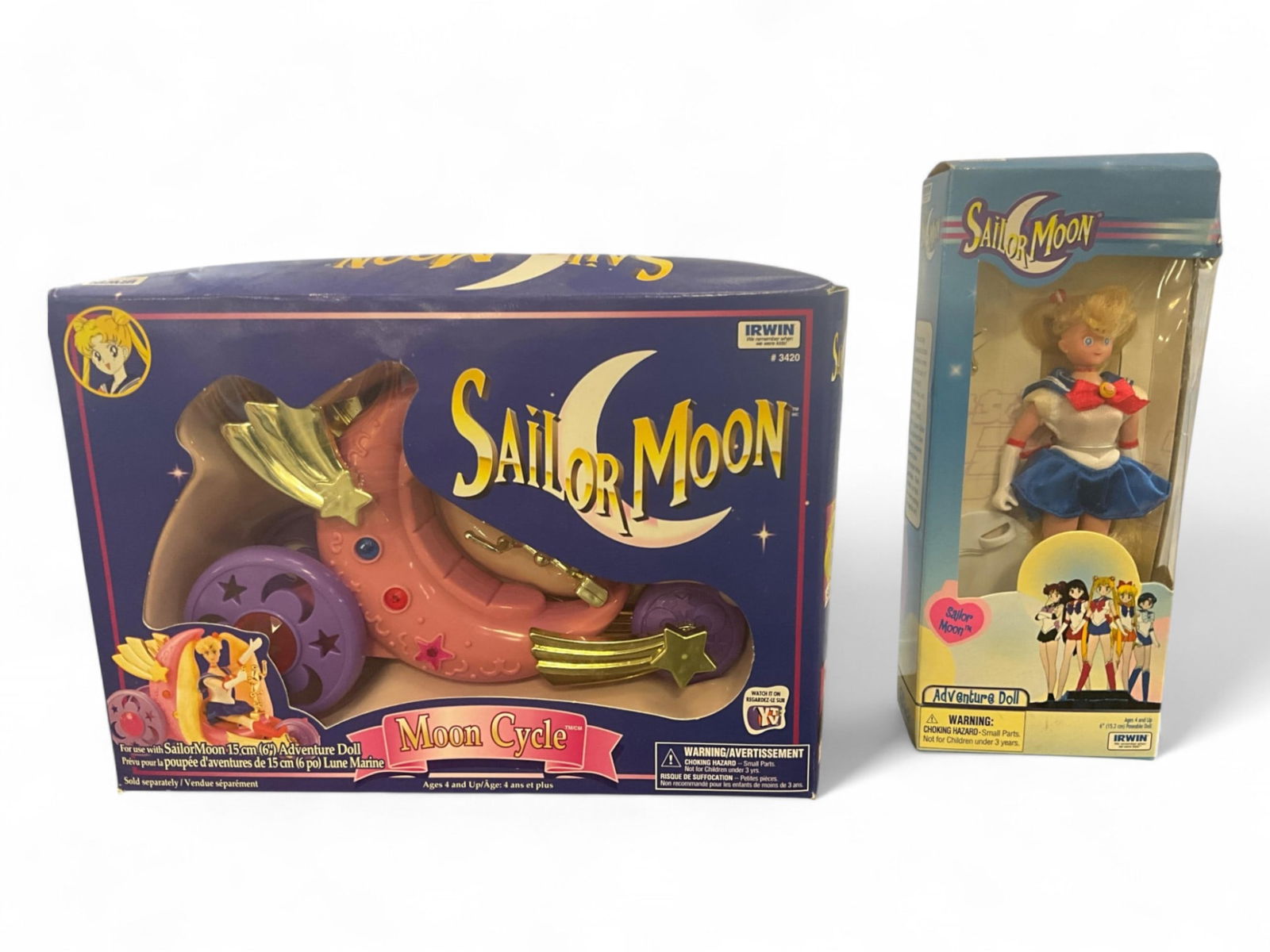 (2) Sailor Moon Adventure Doll & Moon Cycle by Irwin (1 of 3)