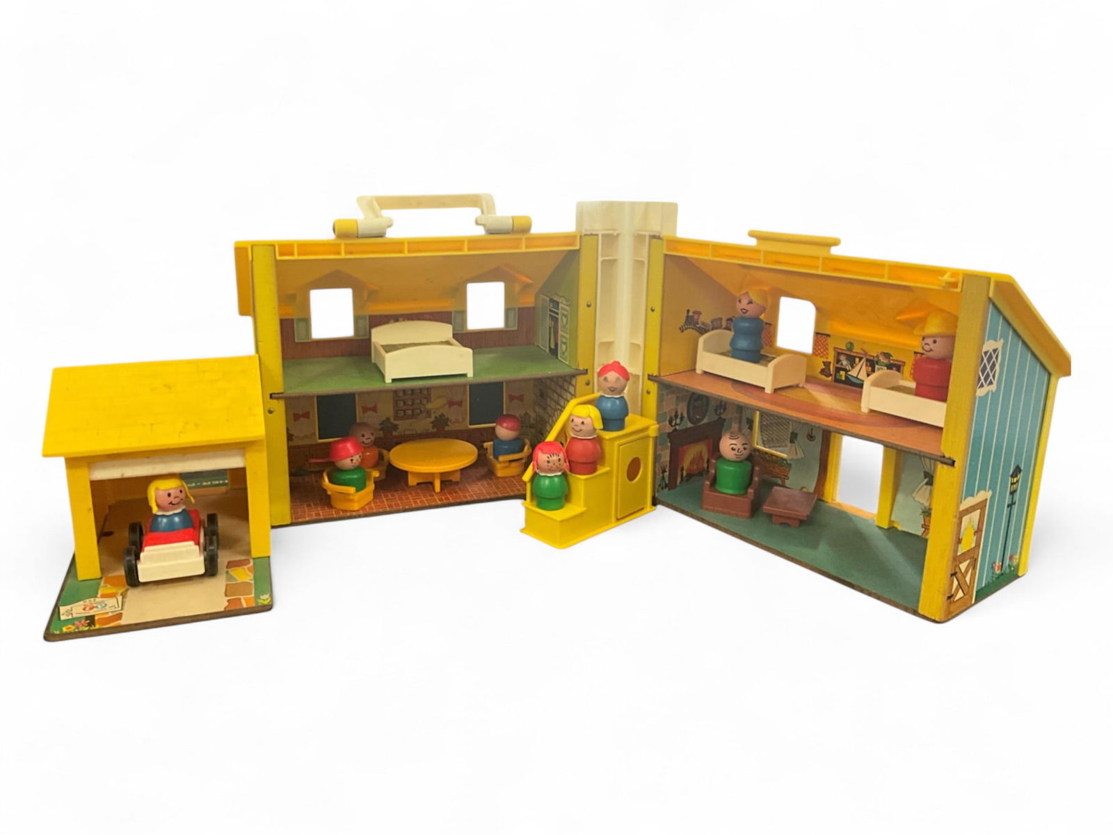 1969 Fisher-Price Play Family House w/ People and Accessories (1 of 4)