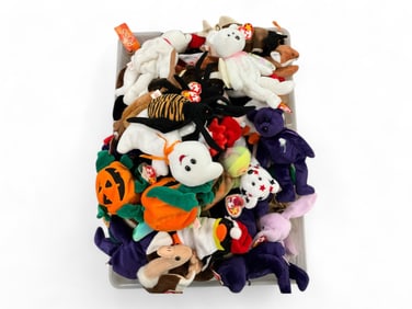 Huge Assortment (85+) of Mini Bean Bag Plush, including Meanies, Ty, & More