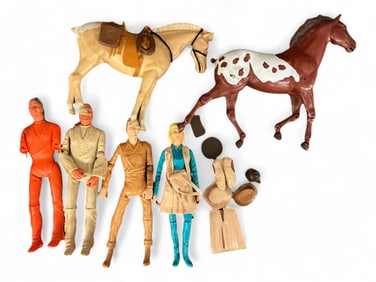 Louis Marx "Johnny West" Action Figures, Horses, & Accessories