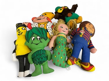 (6) Advertising Plush Figures