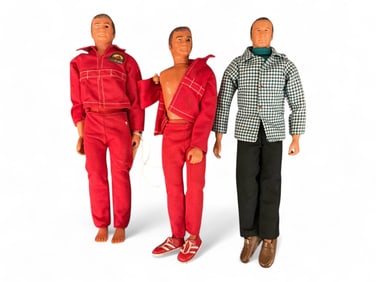 (3) Bionic Steve Austin Six Million Dollar Man, including 1977 Oscar Goldman