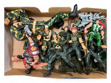 6" Military Action Figures including 10" Rapid Deployment & GI Joe Marine, including Weapons and
