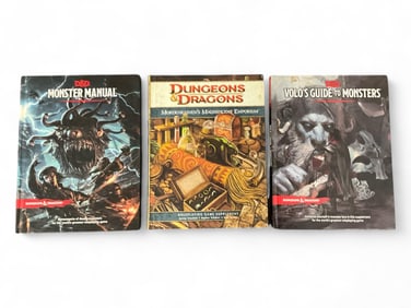 (3) Dungeons & Dragons Supplement Hardcover Books