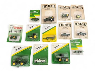 (12) John Deere Die-Cast by Replicas by ERTL, 1/64 Scale