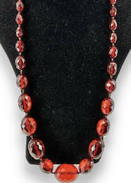 Vintage Cherry Amber Strand Necklace