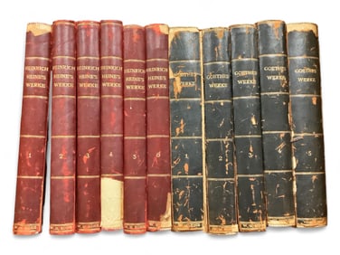 Heinrich Heine's Werke (6 volumes), Goethe's Werke (5 volumes)