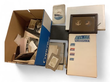 Large Lot of Old Photographs & Ephemera