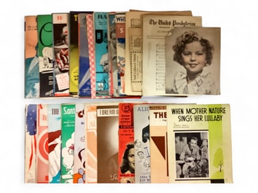 Sheet Music and Photo of Shirley Temple