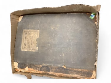 Scrapbook 1858-1914 Approximately 24" x 17" x 5"