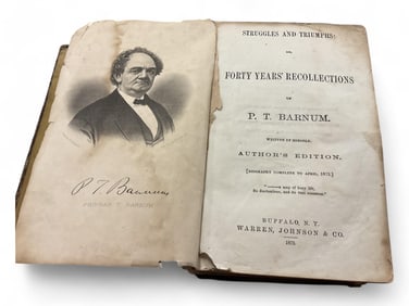 Struggles and Triumph: or Forty Years of P T Barnum 1872