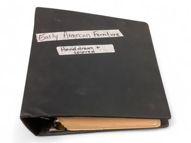 Early American Furniture Binder 12.25W x 11.5"L x 5"H