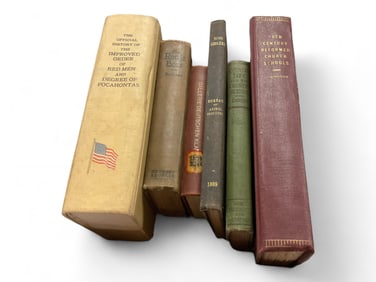 (6) Antique and Vintage Books