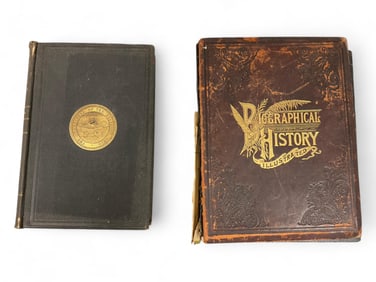 Lot of two books, Historical Collections of Ohio, c. 1891, and Biographical History Illustrated, c.