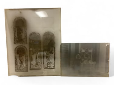 Misc Glass negatives Height range 7" to 10"