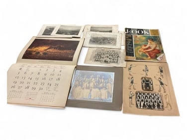 Vintage & Antique Photos, 1962 Look Magazine, 1972 Calendar and other Ephemera