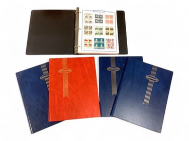 Supersafe Stamp Albums (4) and One Notebook
