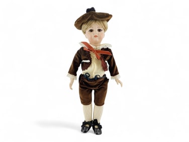 14" Handwerk 109-7-1/2 Bisque Socket Head Doll