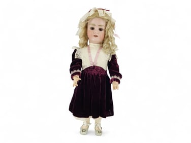 Heinrich Handwerck Simon & Halbig bisque socket head girl.