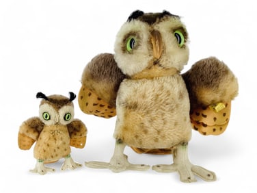 2 Steiff Owls