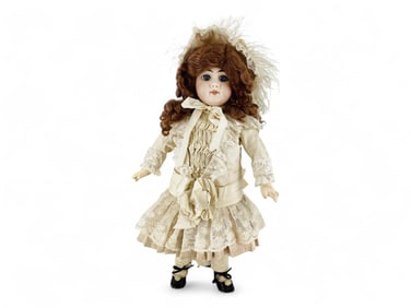 DEP Bisque Socket Head Girl on stamped Jumeau body.