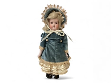 12" Heubach Koppler 275-14 Bisque Shoulder Head Doll