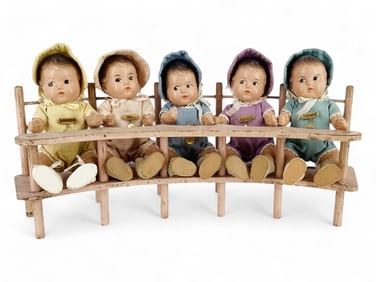 Set of 5 Madame Alexander Dionne Quints