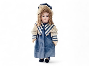 Limoges, France "Mon Cheri" bisque socket head toddler.