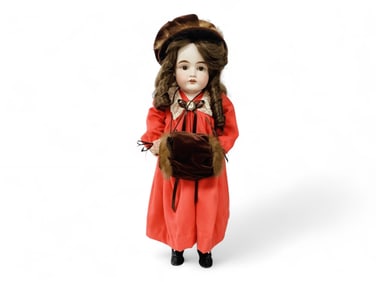 Kestner 154 bisque shoulder head girl.